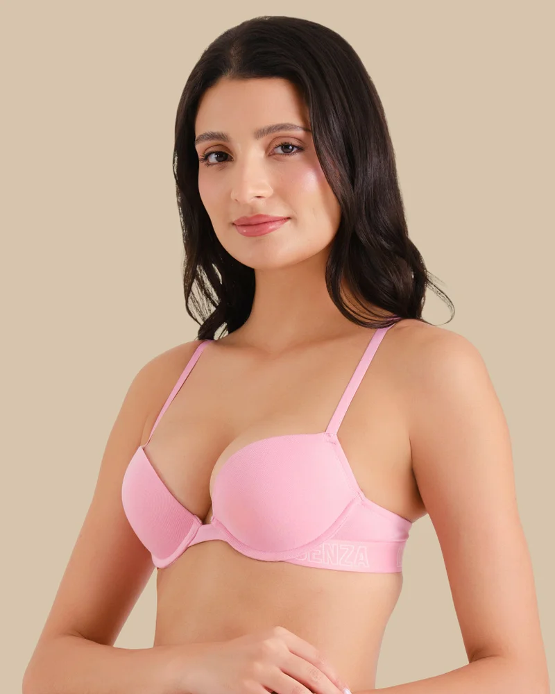 La Senza Logo Cotton Plunge Bra