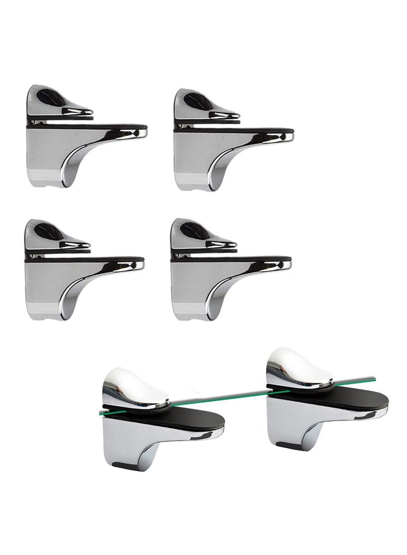 Y&D SYOSI 4Pcs Adjustable Glass Shelf Bracket for 3-20mm Thickness Support - Image 1