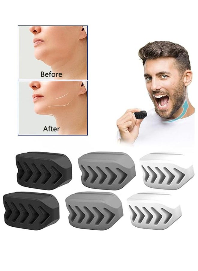 Generic Jaw Exerciser for Men and Women 6pcs, Silicone Jaw Exerciser Tablets, Jawline Exerciser for Improve Facial Curves and Double Chin, for All Level Users Slim and Tone Face  - Image 1