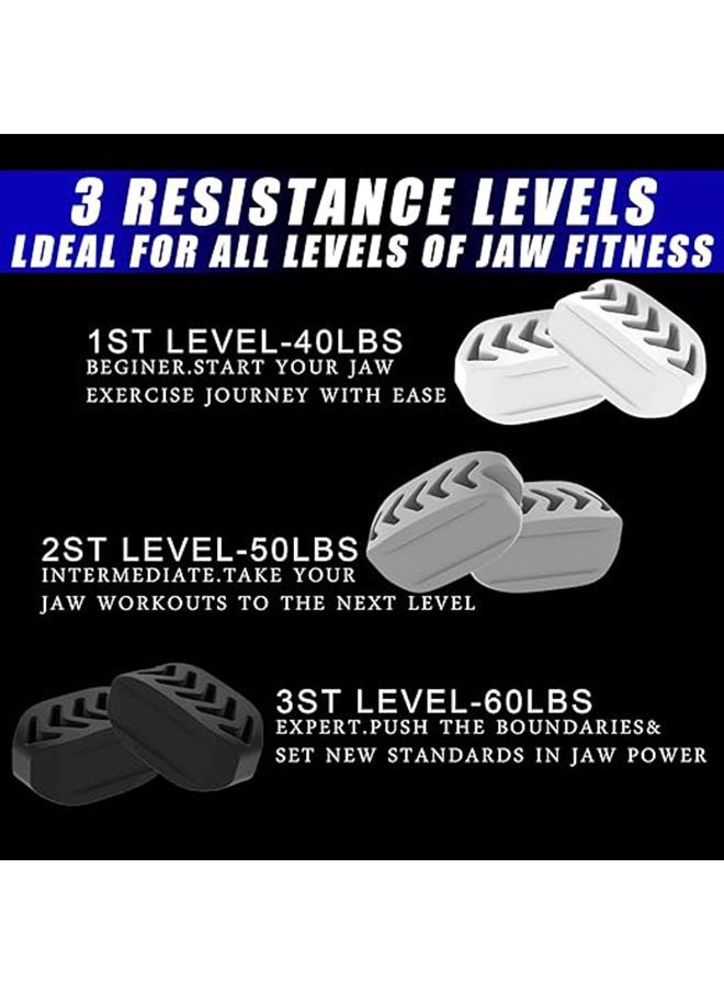 Generic Jaw Exerciser for Men and Women 6pcs, Silicone Jaw Exerciser Tablets, Jawline Exerciser for Improve Facial Curves and Double Chin, for All Level Users Slim and Tone Face  - Image 2