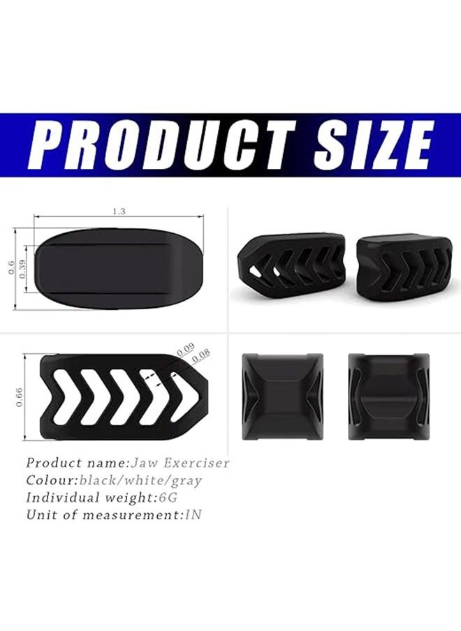Generic Jaw Exerciser for Men and Women 6pcs, Silicone Jaw Exerciser Tablets, Jawline Exerciser for Improve Facial Curves and Double Chin, for All Level Users Slim and Tone Face  - Image 3