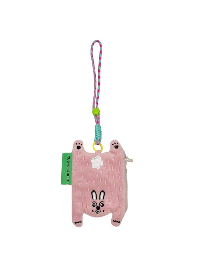 RUOYU STUDIO Cute Animal Fabric Headphone Pouch, Coin Purse, Key Pouch - Image 5