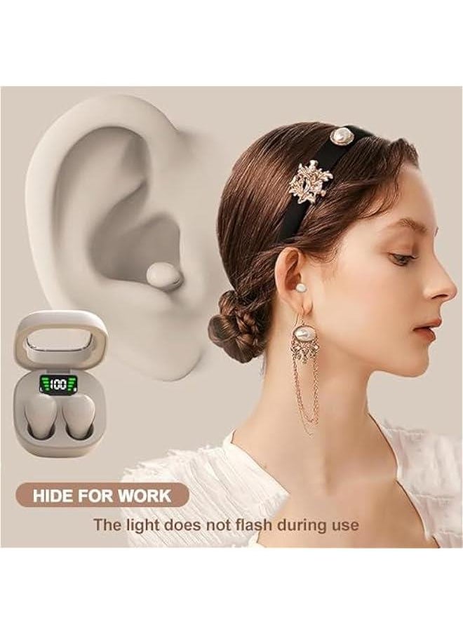 Generic - Small Invisible Earbuds Smallest Wireless Bluetooth Low Profile Micro Tiny Discreet Mini Earbuds for Small Ear Canals Invisible Ear Buds for Small Ears Mini Discreet Headphones Spy Earpiece - Image 1