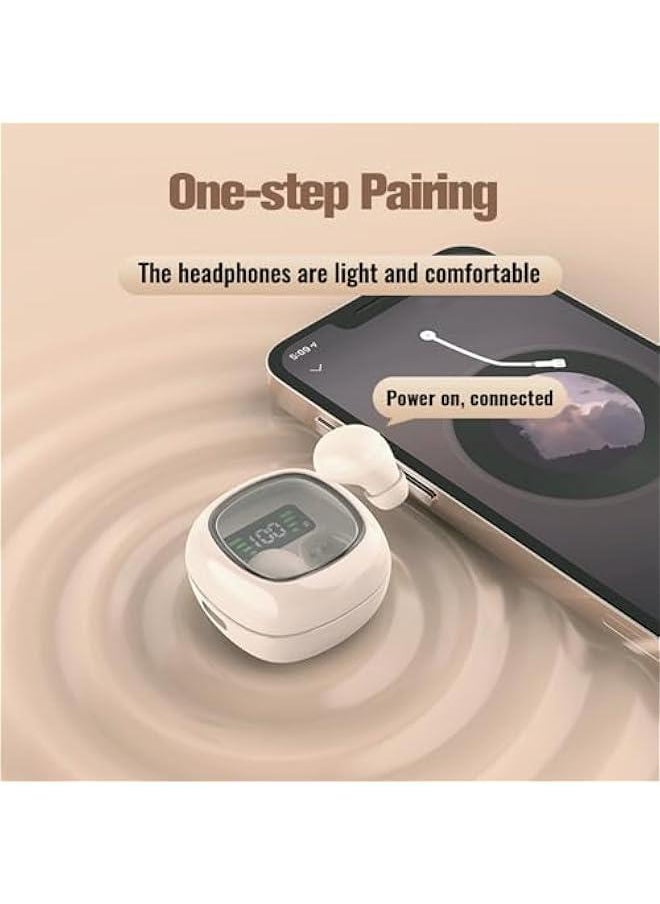 Generic - Small Invisible Earbuds Smallest Wireless Bluetooth Low Profile Micro Tiny Discreet Mini Earbuds for Small Ear Canals Invisible Ear Buds for Small Ears Mini Discreet Headphones Spy Earpiece - Image 1