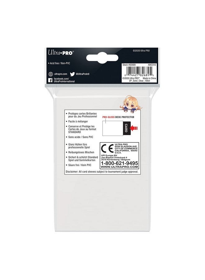 Ultra Pro Clear Standard Size Deck Protectors - 100 ct. - Image 2