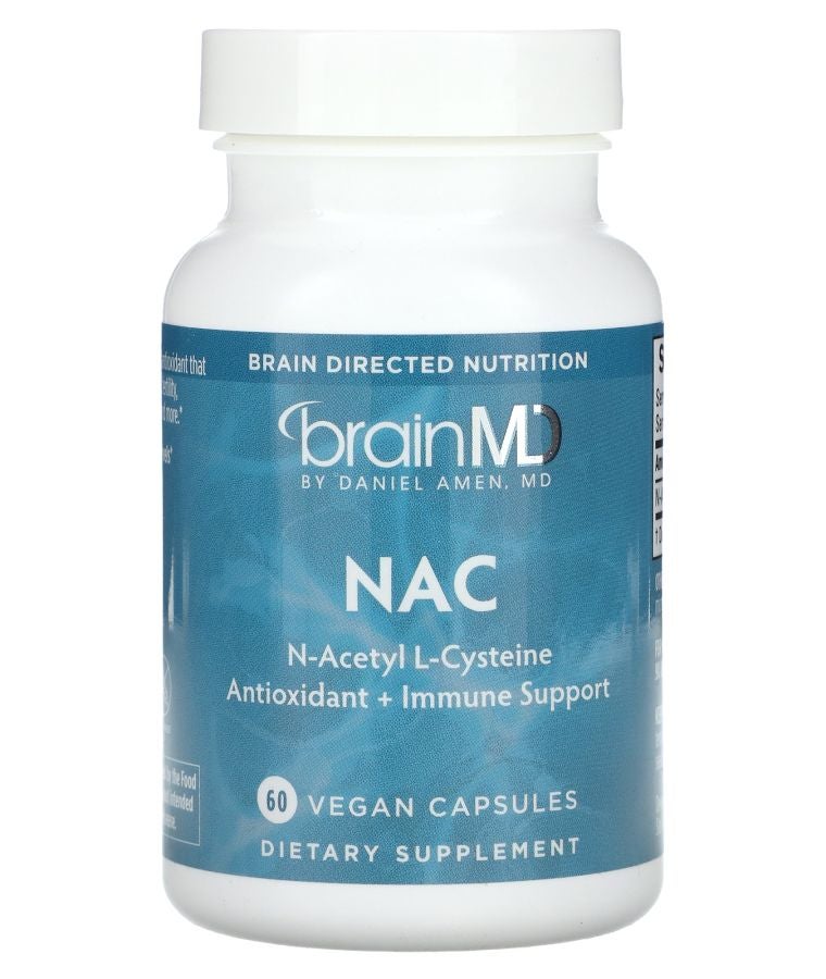 BRAINMD NAC 600 mg 60 Vegan Capsules