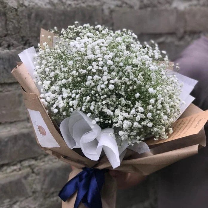Bluejw O-039 Dried Preserved Baby's Breath Wedding Bouquet – Real Gypsophila Dried Plants for Home Decor, Long-Lasting Floral Arrangement - Image 4