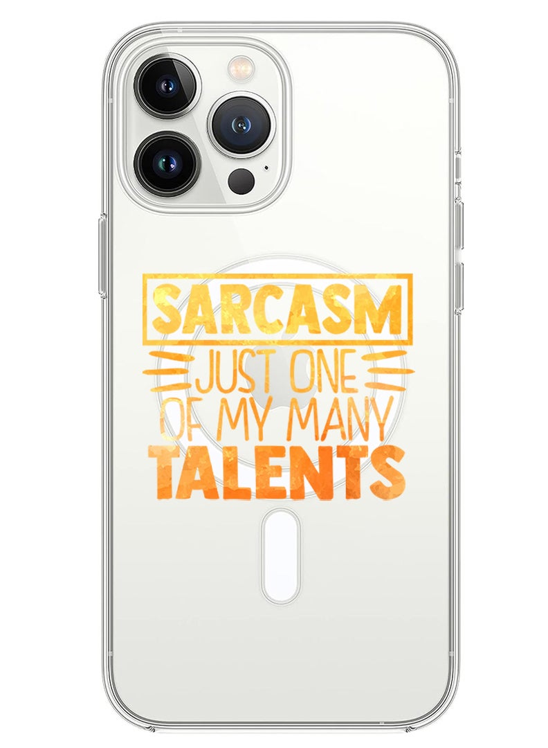 Theodor Magnetic Case for iPhone 14 Pro 6.1-inch Compatible with MagSafe Wireless Charging, Shockproof Phone Bumper Cover Sarcasm just one of my many talents copy - Image 1
