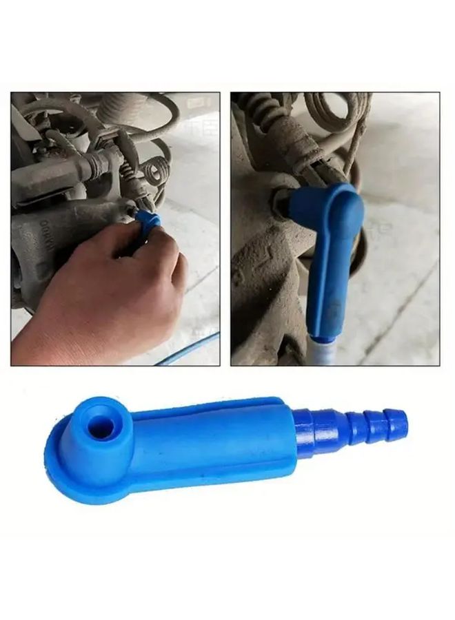 Blue Car Brake Fluid Oil Exchange Pump Clutch Bleeder Kit 10pcs Auto Repair Tool - Image 3