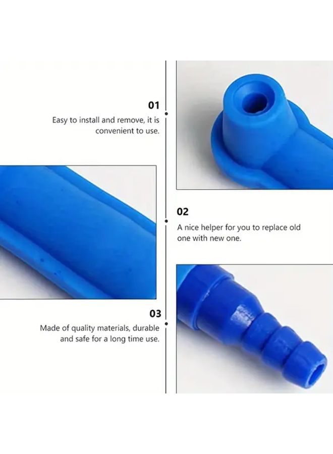 Blue Car Brake Fluid Oil Exchange Pump Clutch Bleeder Kit 10pcs Auto Repair Tool - Image 4