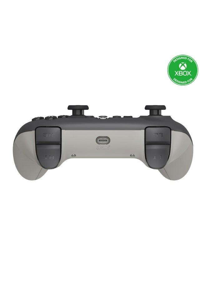 8بت دو وحدة تحكم سلكية 8BitDo Ultimate C لأجهزة Xbox مزودة بعصا تحكم ومحفزات تعمل بتقنية Hall Effect، وحلقة إضاءة RGB، متوافقة مع Xbox Series X|S وXbox One وWindows 10/11 - مرخصة رسميًا (رمادي داكن) - Image 3