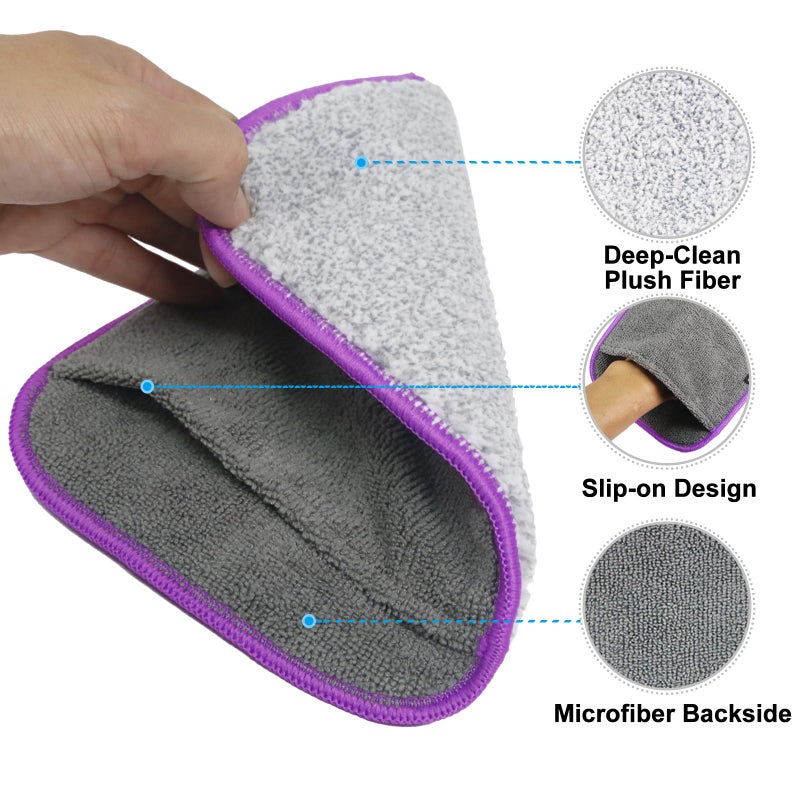 DREAMZA Bowling Towel Shammy Pad, Wearable Bowling Ball Towel Glove, Dual-Sided Microfiber Bowling Rag for Easy, Gentle, Deep Cleaning - Bowling Accessories for Men Women - Image 4