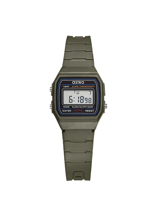 أسترو Astro A23927-PPHB Kids Digital Display Watch & Polyurethane Strap Dark Green