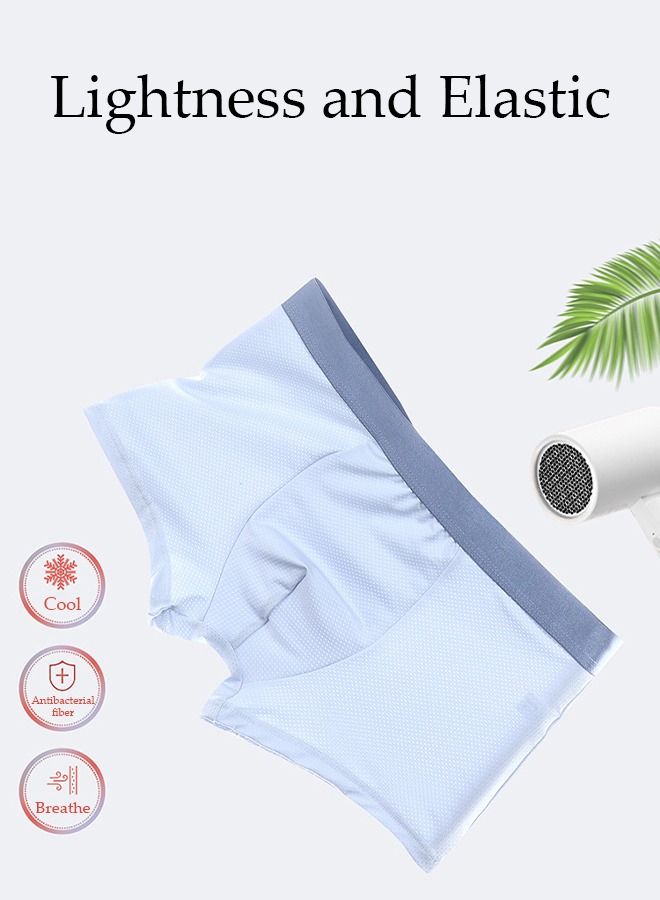 DUNISO 4 Packs Men's Briefs Set Cotton Underwear  Breathable and Comfortable Underpants with High Elastic Waistband Boxer Briefs for Teenager Multi-Colors Available Briefs  - Image 5