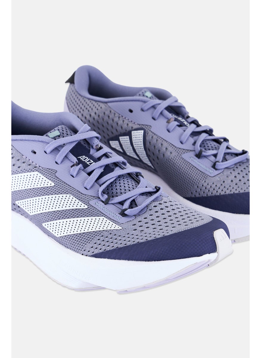 Women Adizero Sl Lace Up Running Shoes, Sage Blue