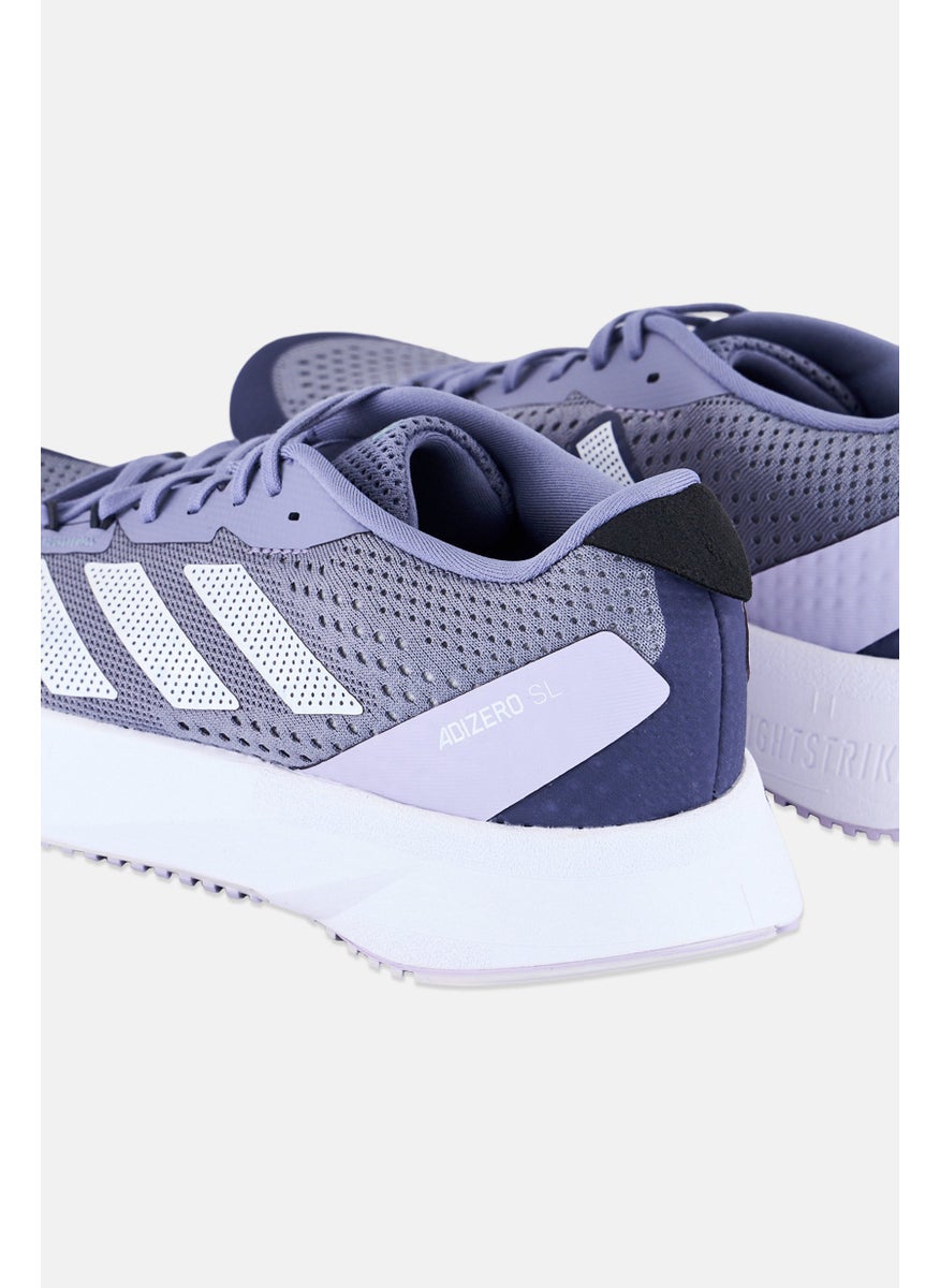 Women Adizero Sl Lace Up Running Shoes, Sage Blue