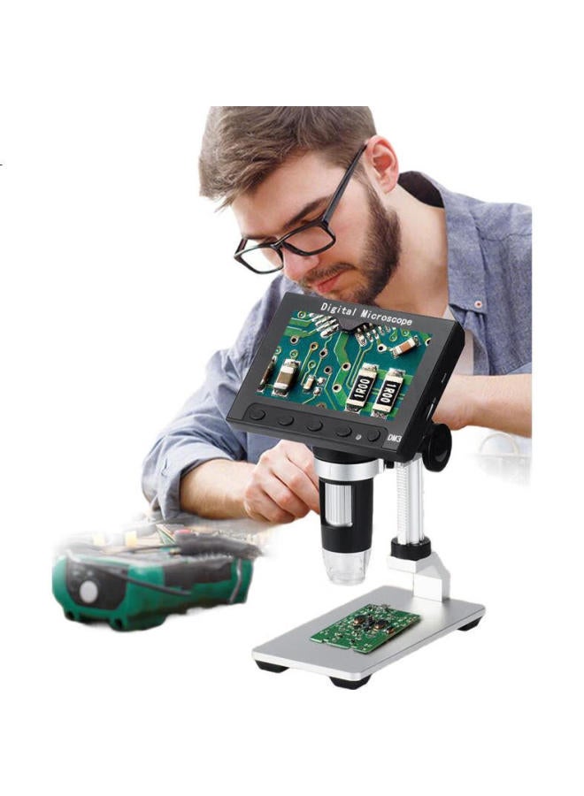 Mixout Digital Microscope With Display, Industrial Electronic Magnifier, High-Definition 4.3-Inch Screen, Measuring And Photography Capabilities - Image 2