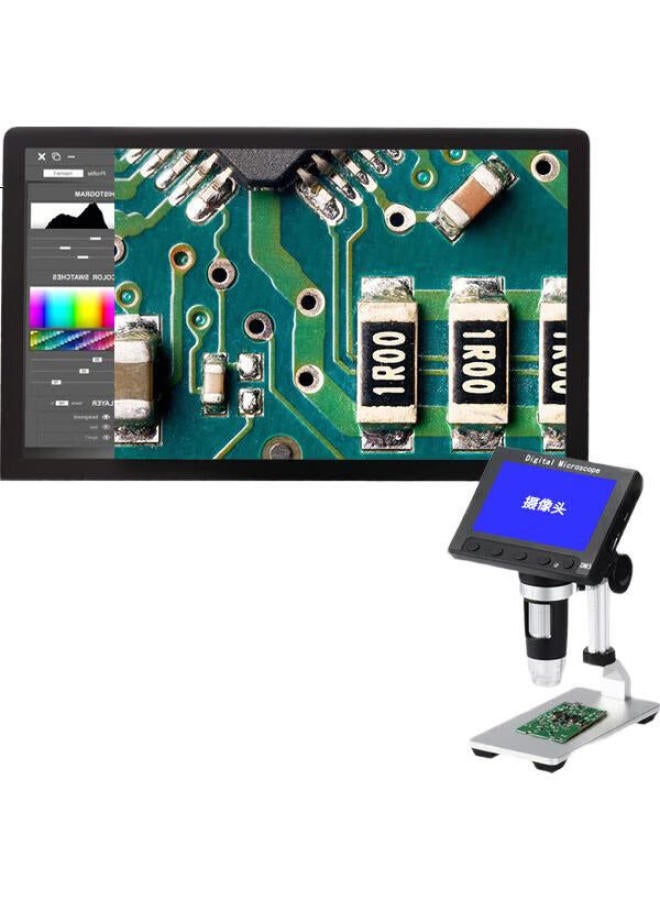 Mixout Digital Microscope With Display, Industrial Electronic Magnifier, High-Definition 4.3-Inch Screen, Measuring And Photography Capabilities - Image 1
