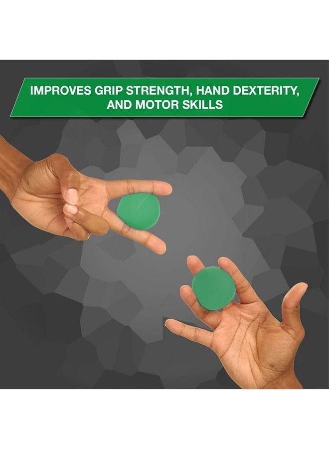 TheraBand Hand Exerciser – Green Medium Resistance – Therapy Ball for Hand, Finger, & Grip Strength - Image 4
