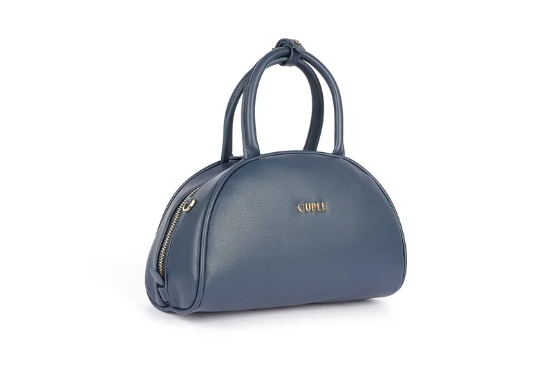 Cuple Semi-circular faux leather handbag