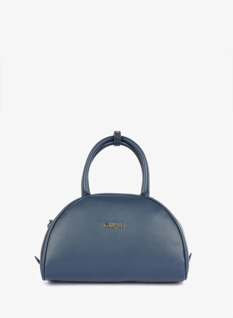 Cuple Semi-circular faux leather handbag