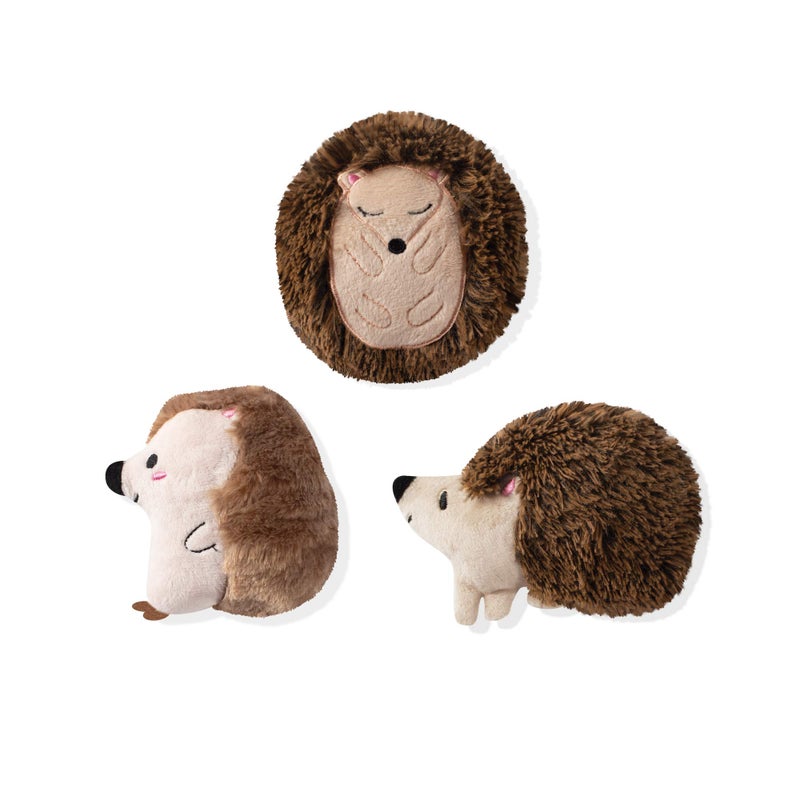 FRINGE STUDIO Pet Toy, Small Dog Toy Set, Hedgehogs, 3 Pieces (289408) - Image 1