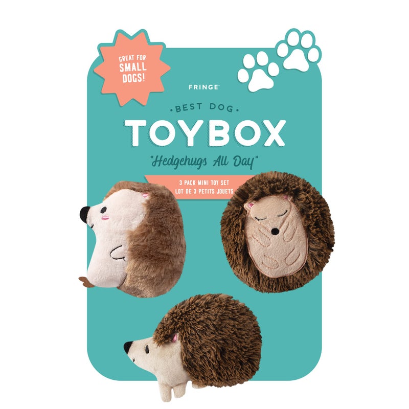 FRINGE STUDIO Pet Toy, Small Dog Toy Set, Hedgehogs, 3 Pieces (289408) - Image 4