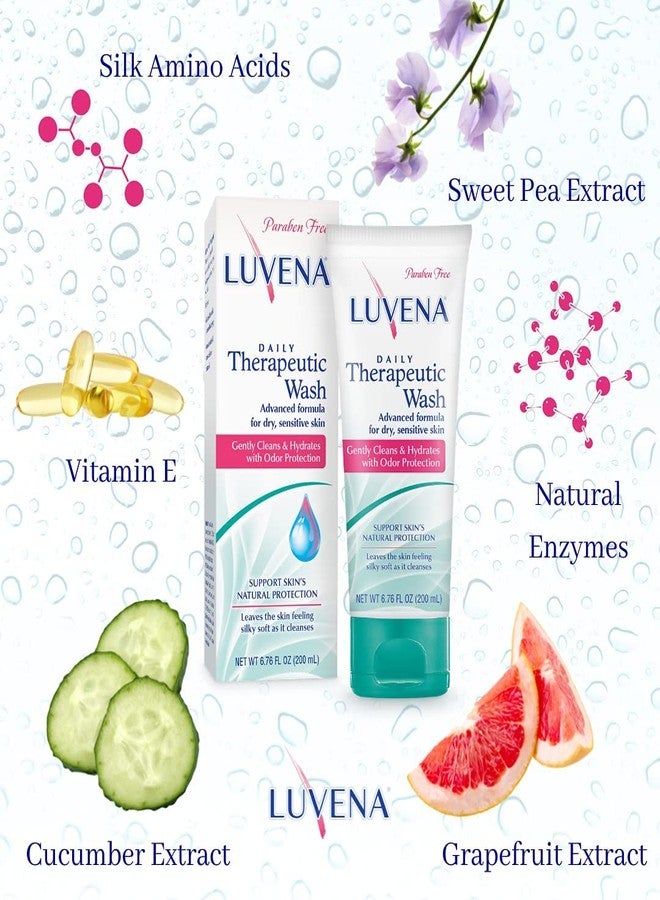 Luvena Personal Wash - Intimate Wash for Women - Gentle Feminine Wash to Help Moisturize and Resist Odor - pH Balanced, Vitamin E, Paraben Free - Gynecologist Tested - Sweet Pea Scented - (6.76 oz - Image 2