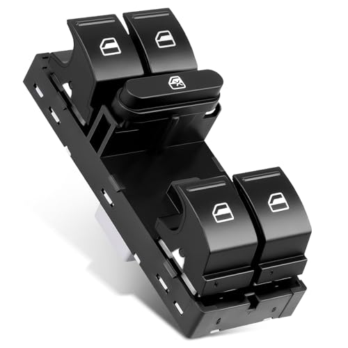 ANAFTULY Driver Side Master Power Window Switch Replacement for Volkswagen VW Jetta 20052016 Passat 20062017 Golf 20102014 Rabbit GTI CC Front Left 1K4959857 5ND959857 5K4959857