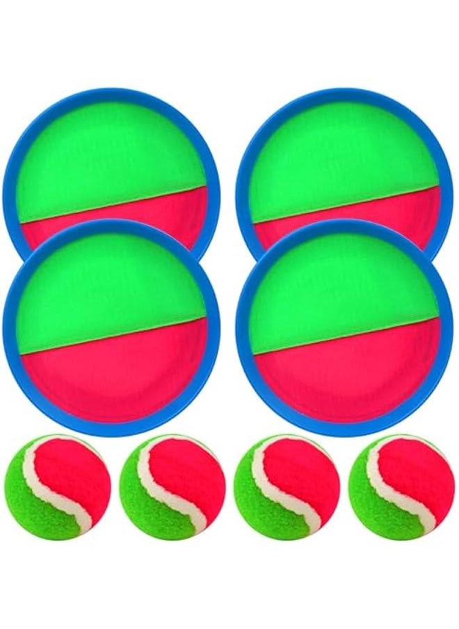 Toss and Catch Ball Set, Paddle Catch Ball and Toss Game for Kids, Great Beach Games/Backyard Games/Outdoor Games for Kids and Family  - Image 1