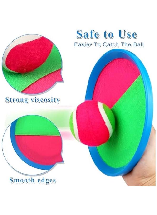 Toss and Catch Ball Set, Paddle Catch Ball and Toss Game for Kids, Great Beach Games/Backyard Games/Outdoor Games for Kids and Family  - Image 2