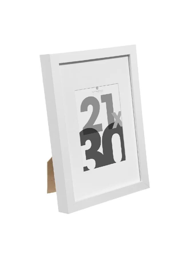atmosphera Eva Wall Mounted Decorative Easy-Hanging Photo Frame White 21 x 30 cm 121157B
