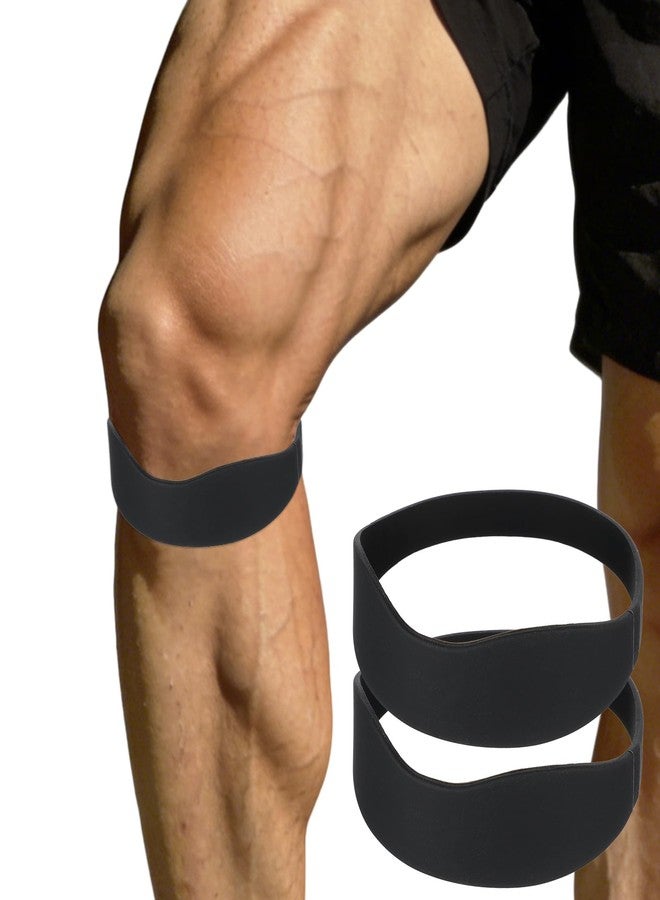 Qianyu 2 Pcs Patella Tendon Knee Straps Flex Patellar Tendon Knee Support Brace Patellas Stability Support Strap Patella Stabilizer for Women Men Basketball Soccer Tennis Running Hiking Cycling Protect - Image 1