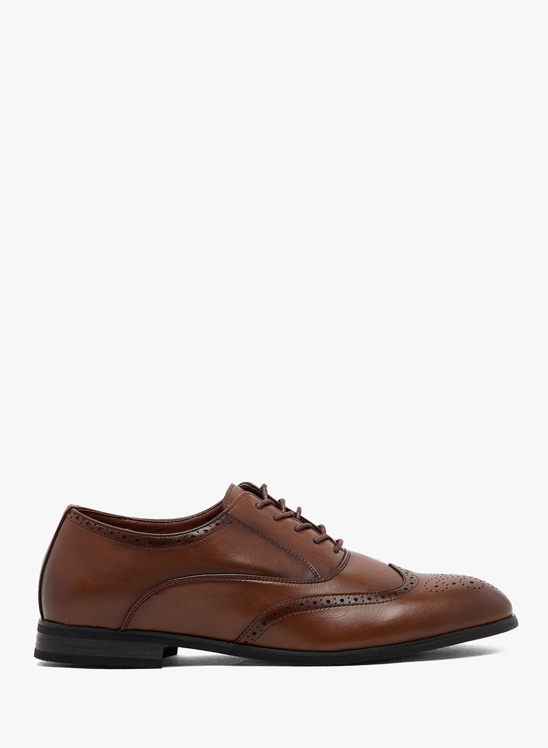 Robert Wood Brogue Details Formal Lace Ups - Image 1
