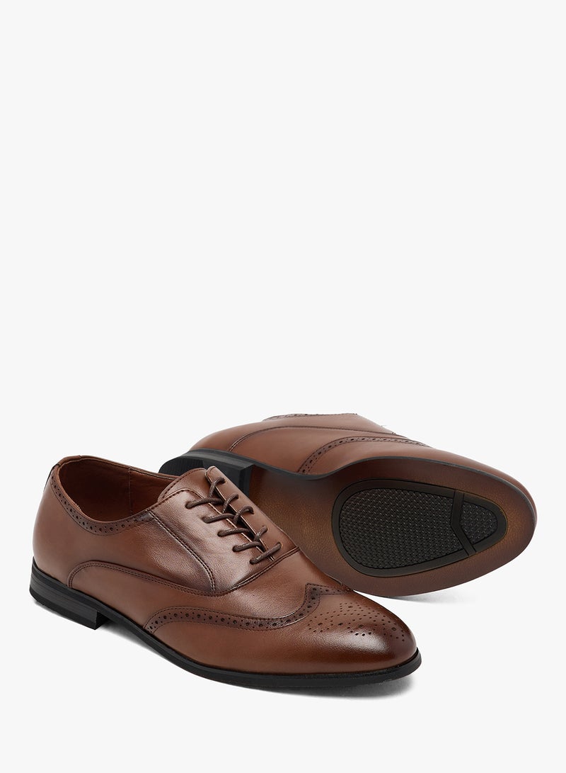 Robert Wood Brogue Details Formal Lace Ups - Image 3