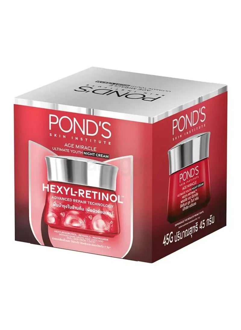 Pond's Age Miracle Ultimate Youth Hexyl Retinol Night Cream 45g - Image 2