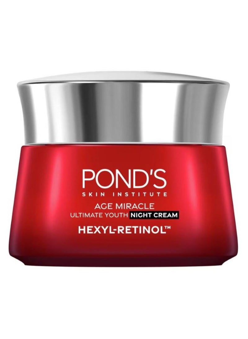 Pond's Age Miracle Ultimate Youth Hexyl Retinol Night Cream 45g - Image 3
