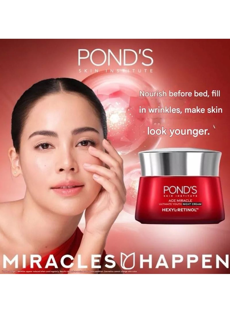 Pond's Age Miracle Ultimate Youth Hexyl Retinol Night Cream 45g - Image 4