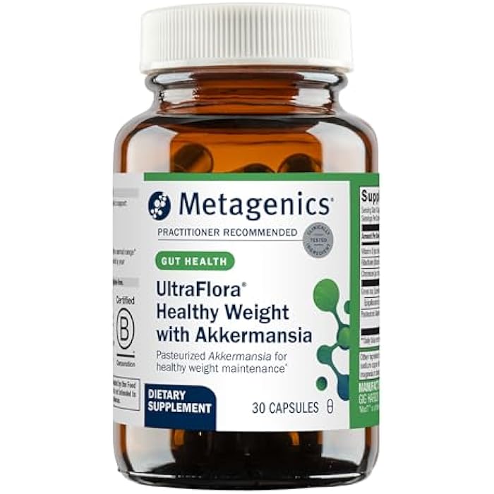 Metagenics - UltraFlora Healthy Weight with Akkermansia - 30 Capsules - Image 1