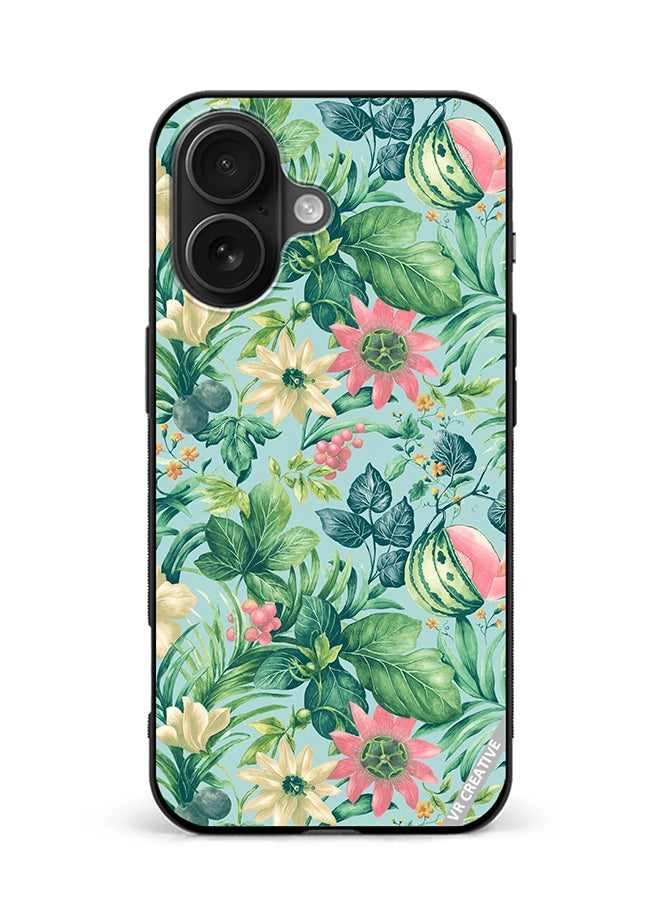 Protective Case Cover For Apple iPhone 16 Sunflower Design Multicolour