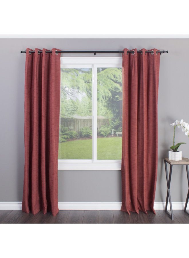 Decopolitan 27941-72ES 7/8-Inch End Cap Curtain Rod Set, 72 to 144-Inch, Black Espresso - Image 4