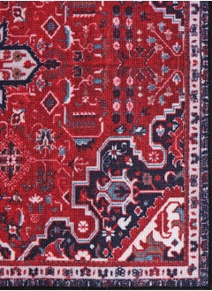 Status Contract 3D Printed Perfect Rugs for Living Area | Rug and for Bedroom |Rug for Dining Table Rug Floor with Anti Slip Backing, 152 X 213 Cm, Kashmiri Red  - Image 5