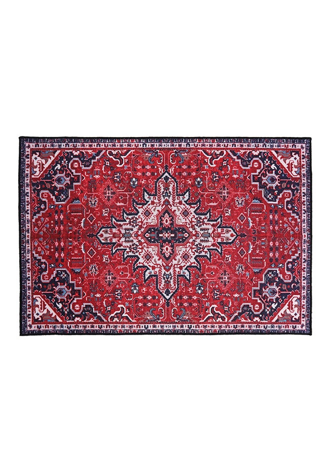 Status Contract 3D Printed Perfect Rugs for Living Area | Rug and for Bedroom |Rug for Dining Table Rug Floor with Anti Slip Backing, 152 X 213 Cm, Kashmiri Red  - Image 2