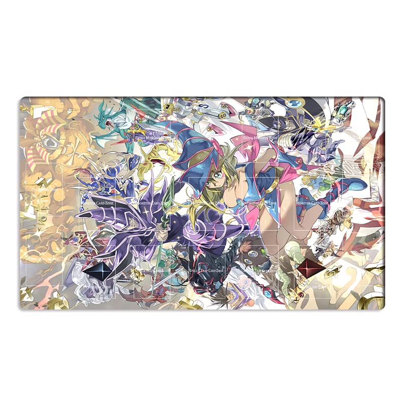 Mlikemat New Mlikemat Playmat Duel Monsters TCG CCG OCG Trading Card Game Mat with Zones + Free Bag (ZD039-558-A) - Image 1