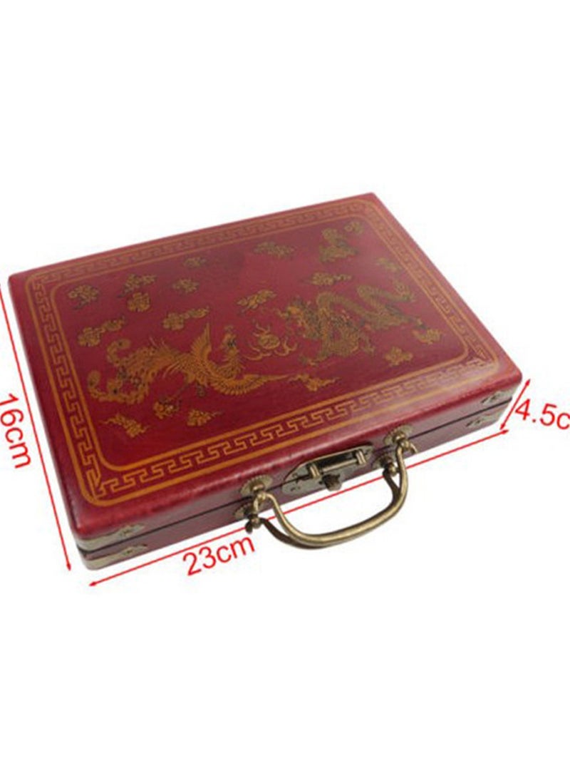 144-Piece Miniature Set With Wooden Storage Box For 4 Players - Image 4