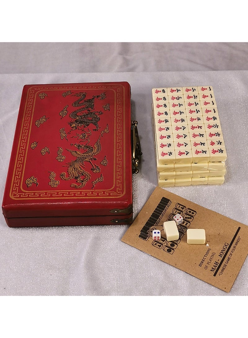 144-Piece Miniature Set With Wooden Storage Box For 4 Players - Image 2