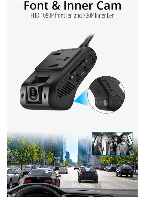 Jimi Front and Internal Camera With Car Tracking, ADAS, Video Streaming, Support 4G and Wifi- JC261P (Upgrade of JC400P)