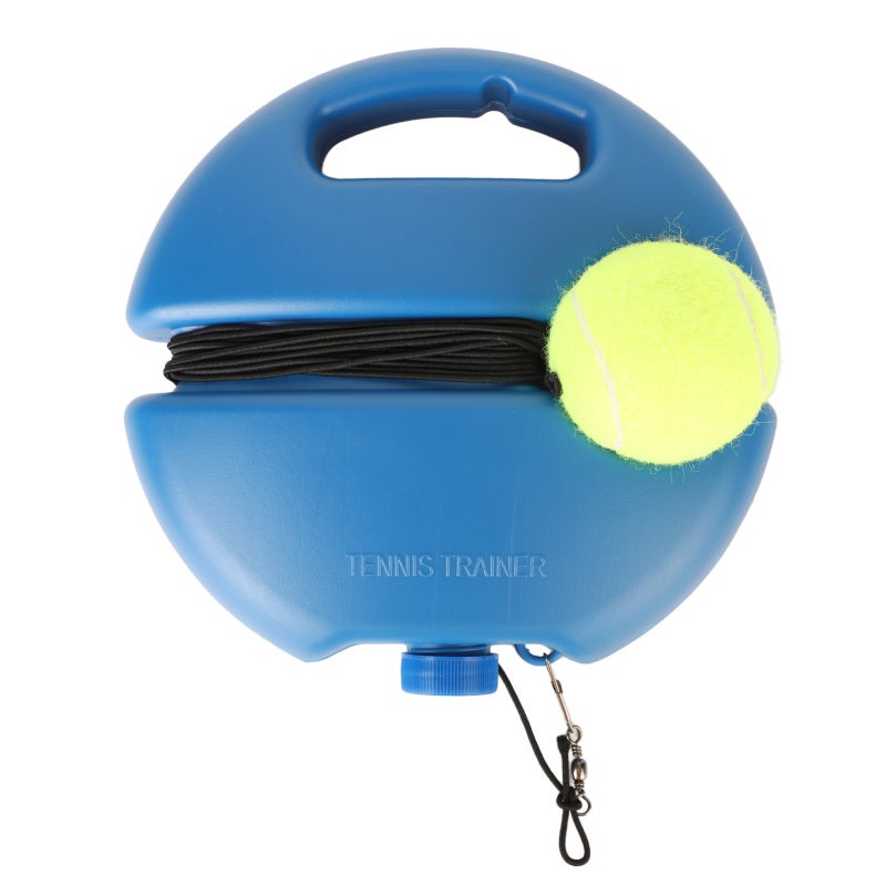 Self Tennis Trainer: 1 Portable Base With Anti-Skid Holes - High Stability For Sand/Water Filling, Hands-Free Ball Pickup Tennis Training Tool For Beginner Single Practice Indoor Outdoor Open Spaces - Image 4