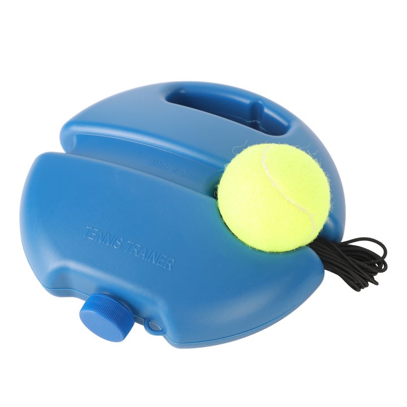 Self Tennis Trainer: 1 Portable Base With Anti-Skid Holes - High Stability For Sand/Water Filling, Hands-Free Ball Pickup Tennis Training Tool For Beginner Single Practice Indoor Outdoor Open Spaces - Image 1