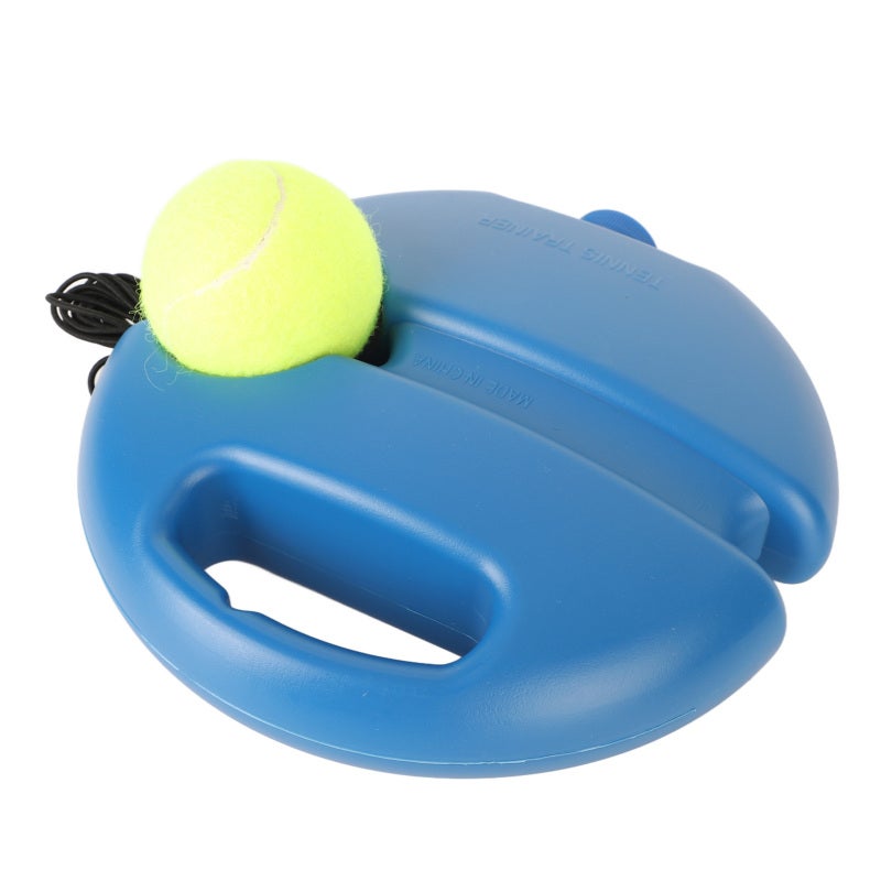 Self Tennis Trainer: 1 Portable Base With Anti-Skid Holes - High Stability For Sand/Water Filling, Hands-Free Ball Pickup Tennis Training Tool For Beginner Single Practice Indoor Outdoor Open Spaces - Image 3